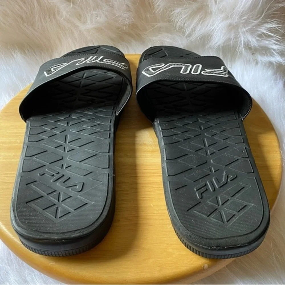 Fila Shoes Sandal’s Mens Size 12 Slip On Slides Black‎